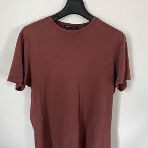 Robert Barakett The Barakett Tee Short Sleeve Pima Cotton Maroon Shirt Medium